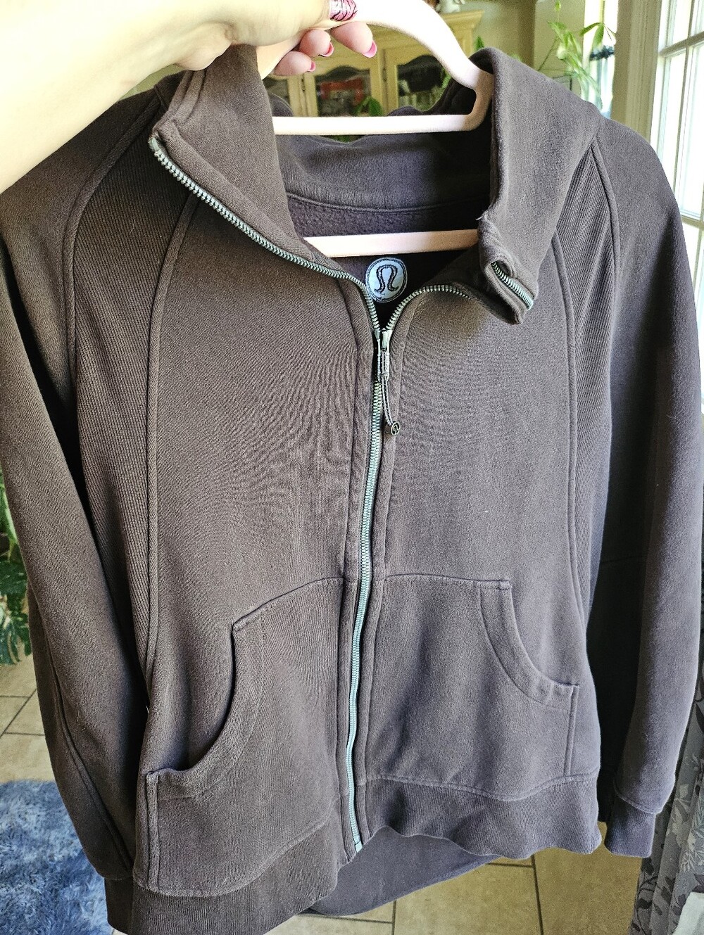 Lululemon Scuba Oversized Funnel-Neck Full-Zip (ESPRESSO)
